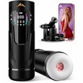 Masturbieren für Männer Handfrei, Masturbator 7 Teleskop 7 Saugen 7 Vibration Taschenmuschi, Sex Spielzeug für die Männer Solo KI Masturbatoren, Vibratorensets Ein-Klick Max Penis Pump Sex Toys Set