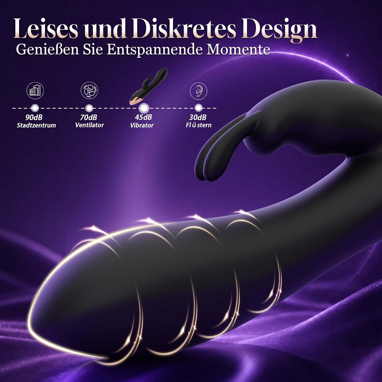 Vibrator Sex Spielzeug für die Frau, Vibration für Frauen Schwarz | Vibratorensets für Frauen Klitoris, Dildo Rabbit Vibratoren mit Klitorisstimulation, 10 Vibrationmodi Sextoysets für Damen